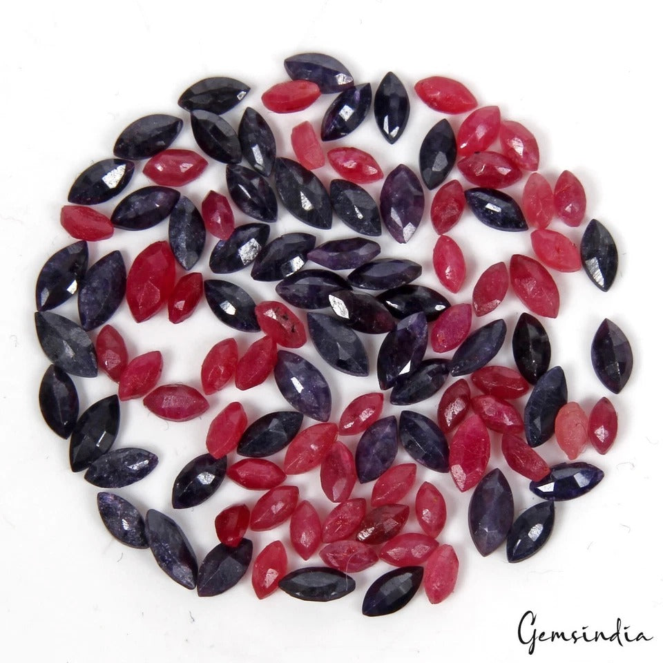 Ruby Loose Gemstone, Red — 3mm to 5mm, 11.40 Ct, Madagascar