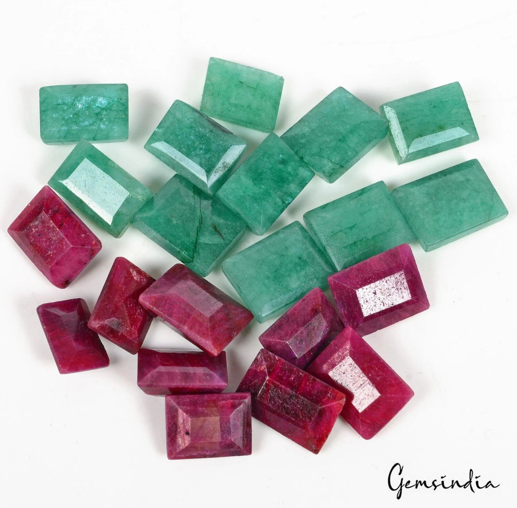 Ruby Lot, Loose Gemstone, Color Enhanced — 21 Pieces, 12mm to 15mm, 190 Ct, Brazil