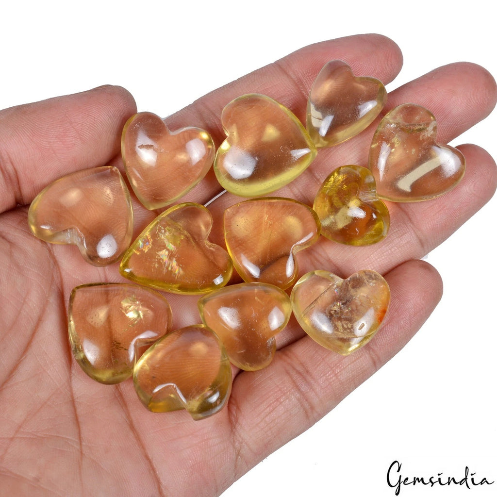 Citrine Lot, Loose Gemstone, Untreated — 12 Pieces, 16mm to 24mm, 400 Ct, Brazil
