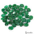 560 Ct/40 Pcs Natural Brazilian Dark Green Emerald Oval Faceted Loose Gems Lot