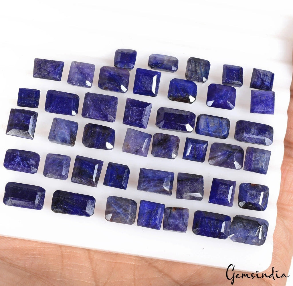 133.80 Ct Natural Blue Sapphire Octagon Cut Faceted Loose Wholesale Gems Lot