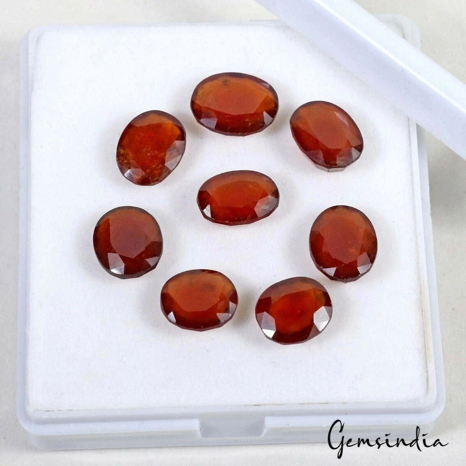 Natural 38.80 Ct Oval Cut Gomed/Garnet High Quality Hessonite Loose Gemstone Lot