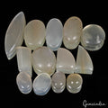190 Ct/13 Pcs Natural Untreated Silky Moonstone Mix Cab Loose Gems Wholesale Lot