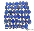 1340 Ct/45 Pcs Natural Blue Gold Pyrite Lapis Lazuli Mix Cab Loose Wholesale Gem