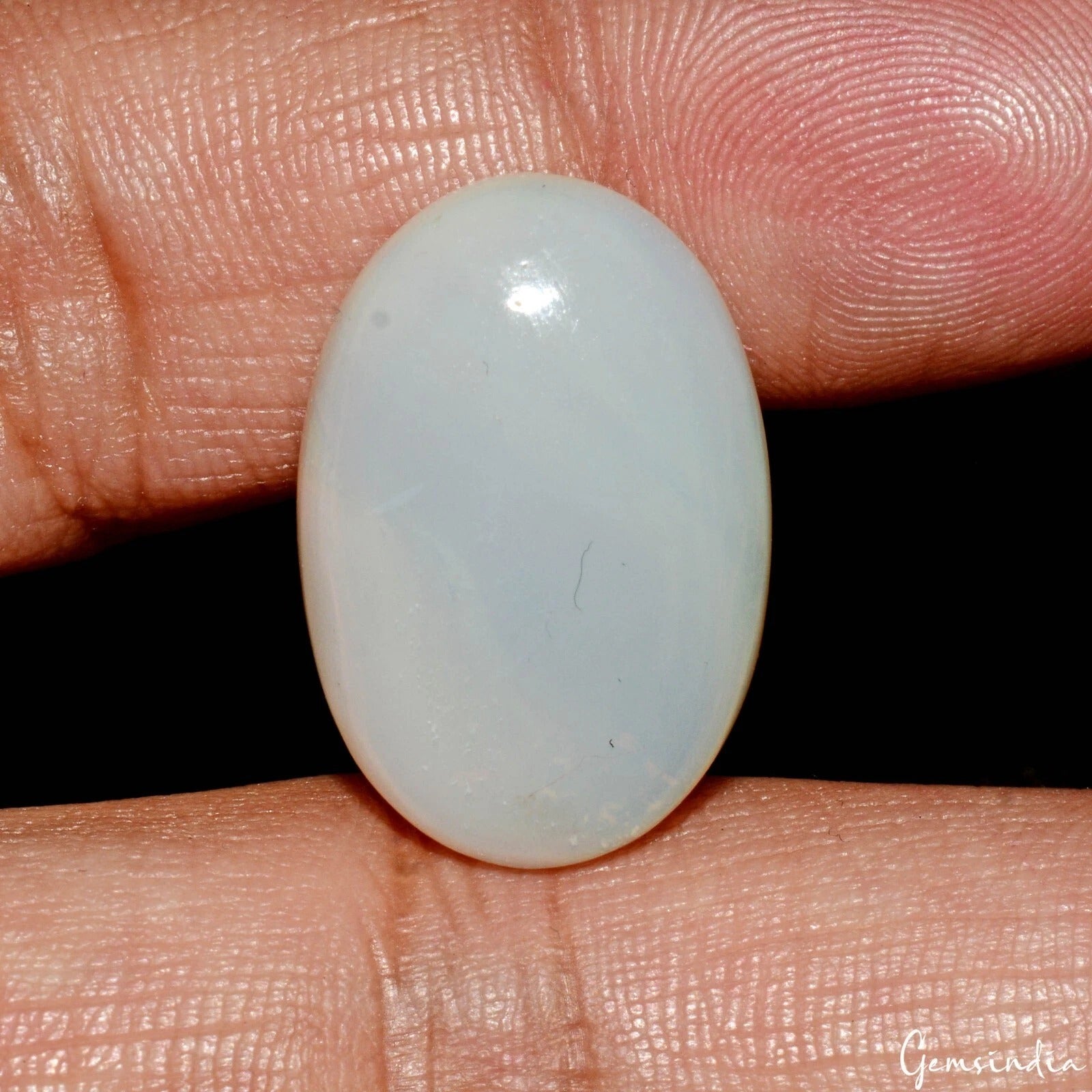 12.80 Cts Natural White Australian Opal Multi Shine Gemstone for Jewelry Making