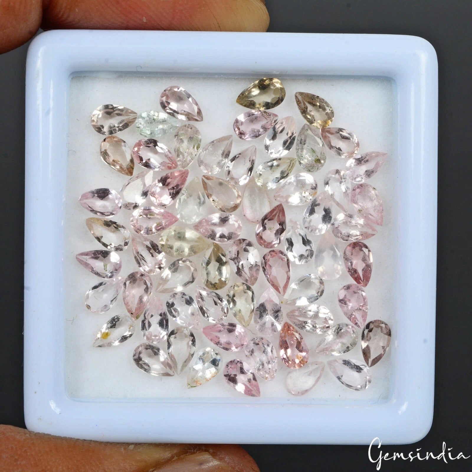 Pink Tourmaline Lot, Loose Gemstone, Untreated — 63 Pieces, 5mm, 11.70 Ct, Mozambique