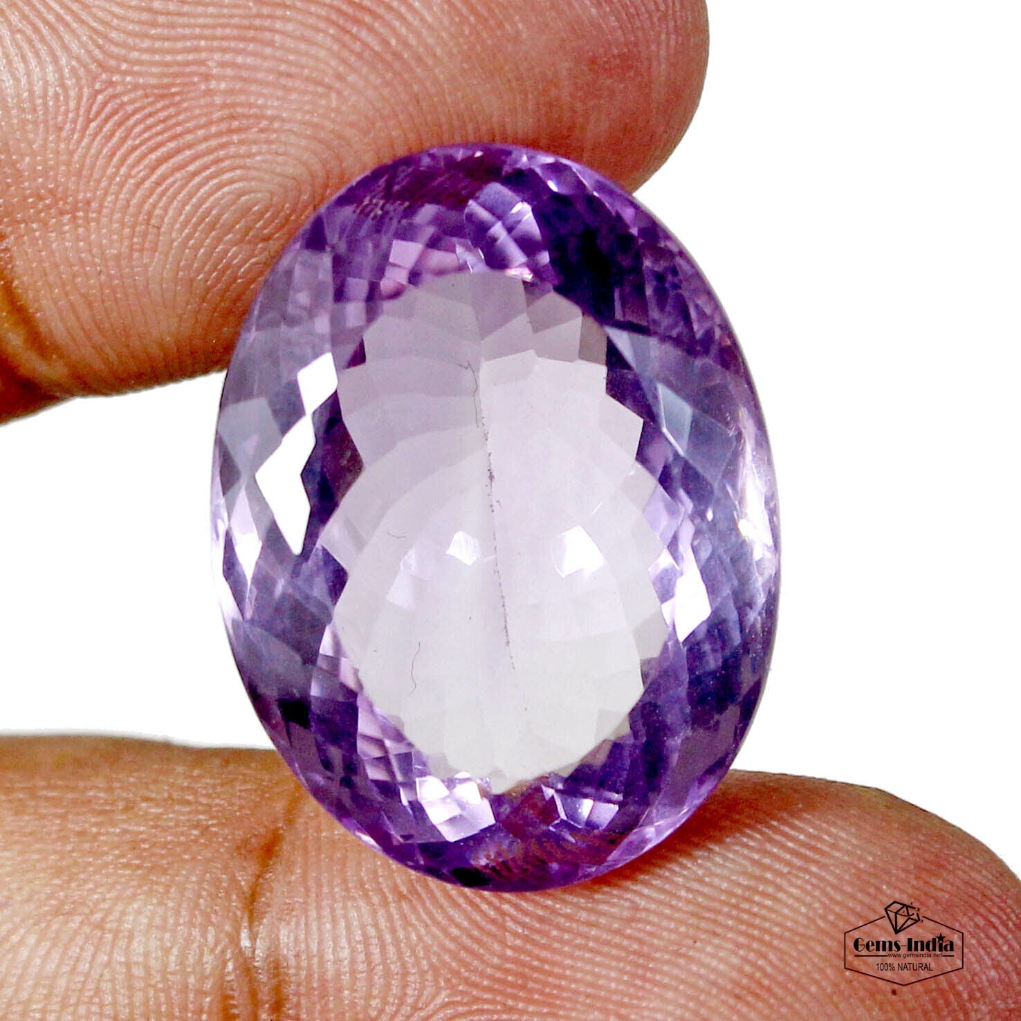 VVS 43.50 Cts Natural Amethyst Oval Cut Rare Loose Huge Gemstone ~ 26x19x13mm