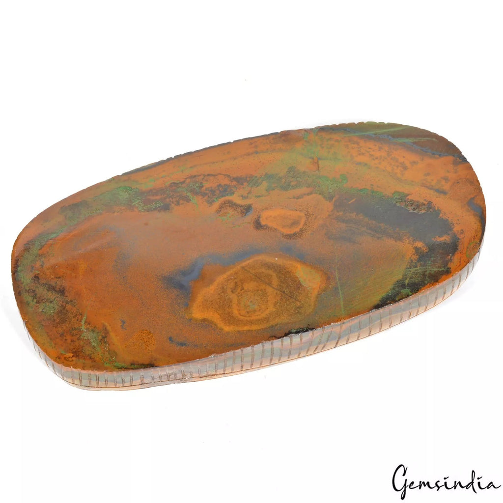 Tiger Eye Carving, Oval Carved, Untreated — 165x85x29 mm, 4200 Ct