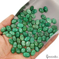 400 Ct Natural Green Brazilian Emerald Oval Cab Loose Wholesale Gems Lot 72 Pcs