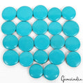 22 Pcs Constituted Turquoise 20-25mm Round Cabochon Loose Gemstones Lot~450 Cts