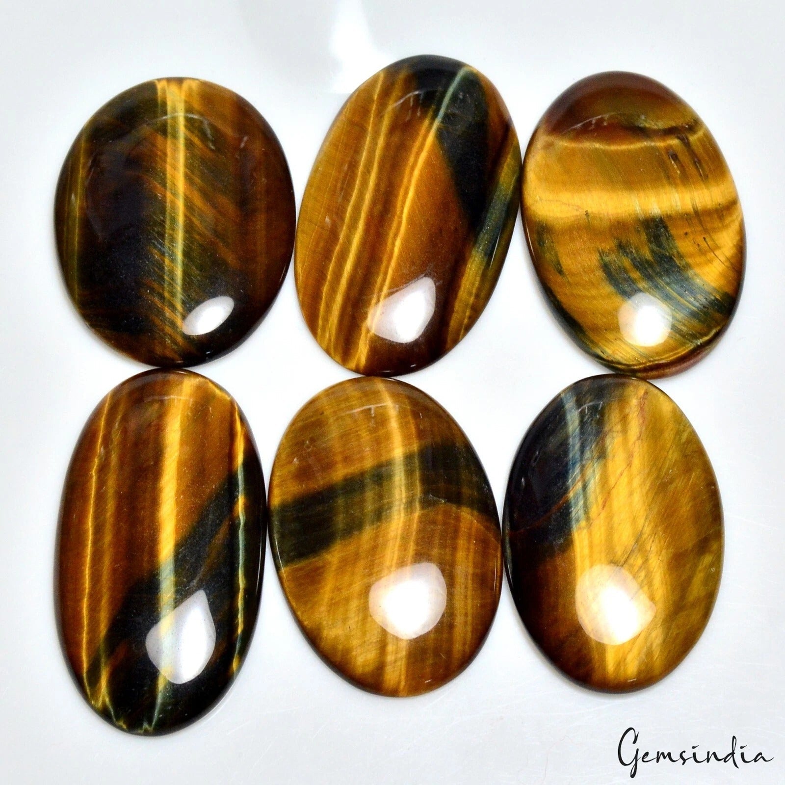 400 Ct Top Natural Blue Fire Pietersite Tiger Eye Oval Cabochon Gemstone 42-50mm