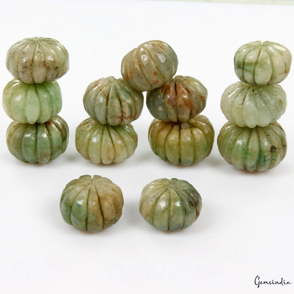 Emerald Beaded Strand, Color Enhanced, Green — 20mm to 24mm, 700 Ct, Brazil