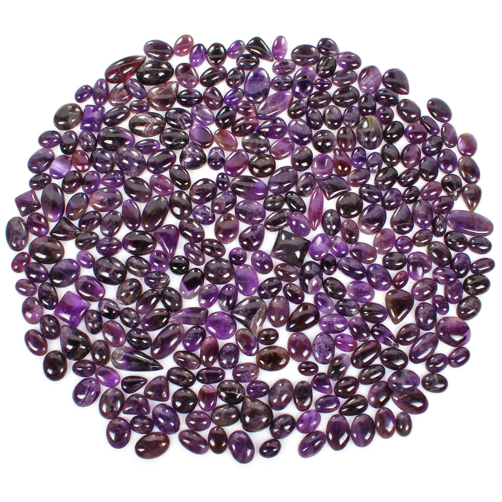 1 Kilo-Natural Untreated Purple Amethyst Mix Cab Loose Wholesale Gemstones Lot