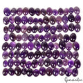 100 Pc Natural Rich Purple Amethyst 11-15mm Oval Cab Gemstones Wholesale ~570 Ct