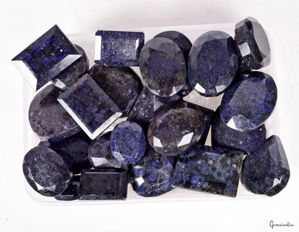 Blue Sapphire Lot, Loose Gemstone, Color Enhanced — 25 Pieces, 35mm, 10000 Ct (2 Kg), Madagascar