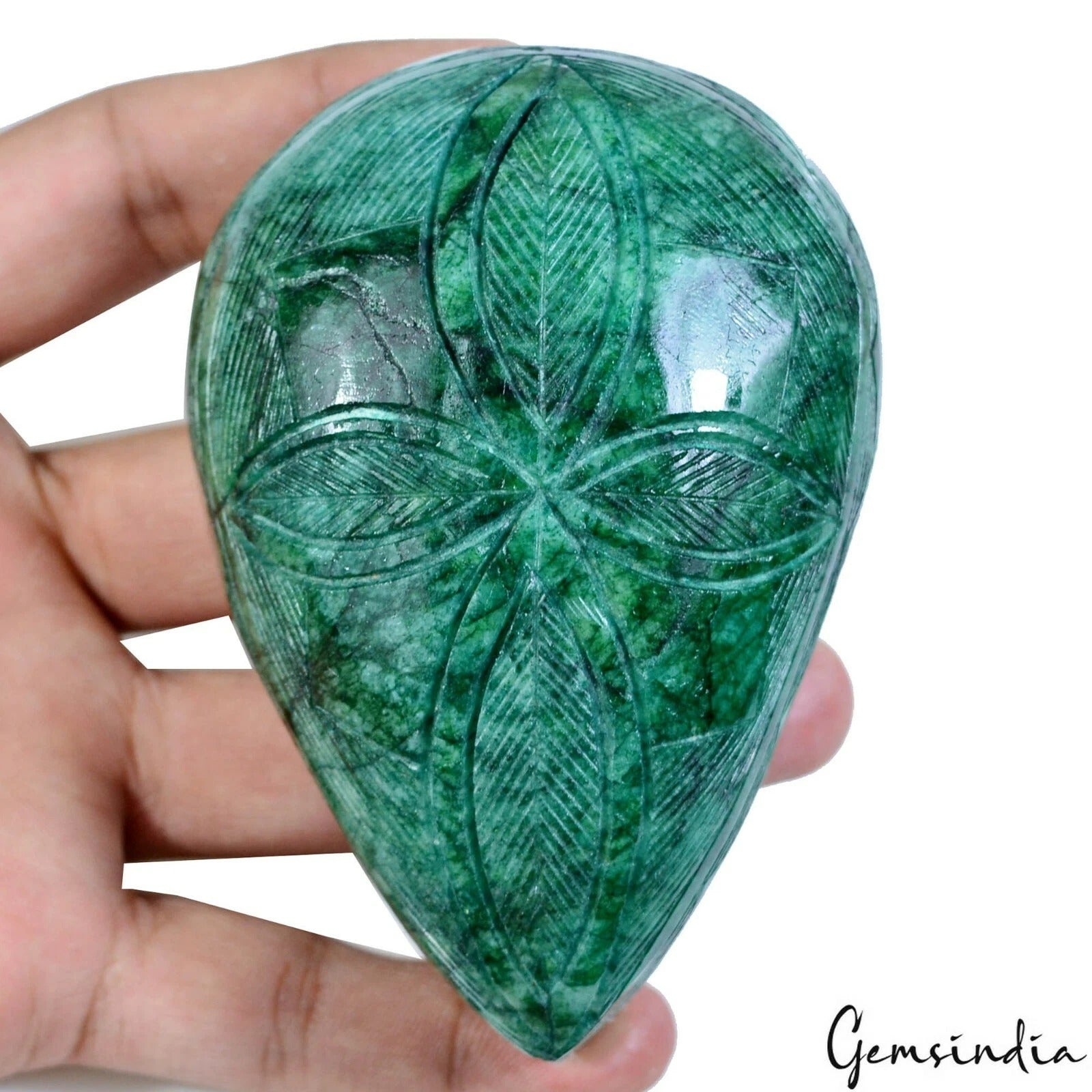 1900 Cts Natural Brazilian Emerald Pear Cut Both Side Carving Huge Loose Gems