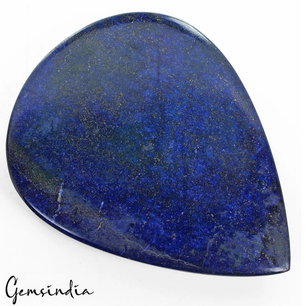 2050 Ct Natural Blue Lapis Lazuli Pear Cab Loose Gemstone Earth Mined Gemstone