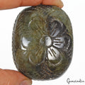 990 Cts Natural Untreated Multi Shine Labradorite Oval Hand Carved Huge Size Gem