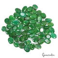Certified 560 Cts/56 Pcs Natural Brazilian Top Green Emerald Oval Loose Gems Lot
