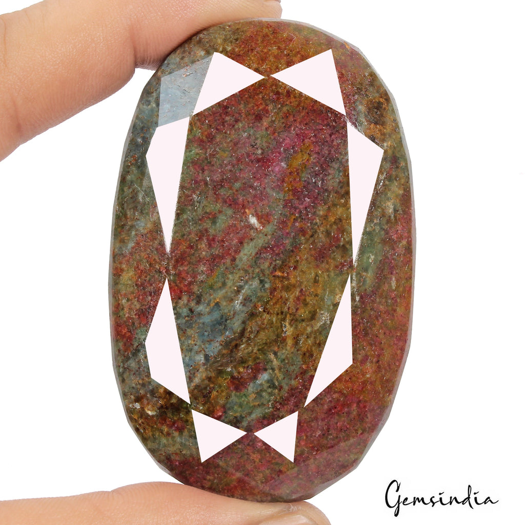 1070 Ct Natural Untreated Ruby Kyanite Oval Cut Faceted Earth Mined Huge Gems