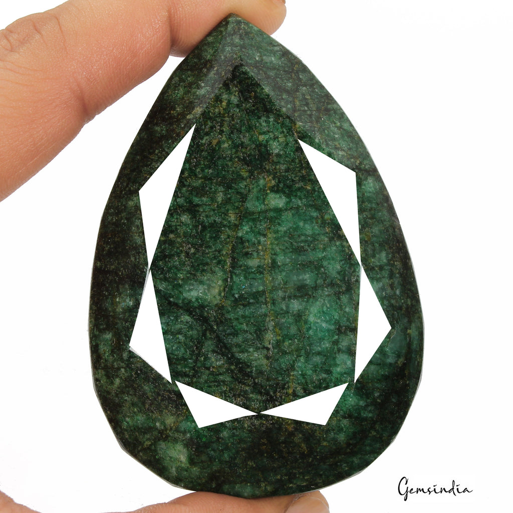 1060 Carat Natural Huge Green Emerald Earth-Mined Museum Size Pear Cut Gemstone