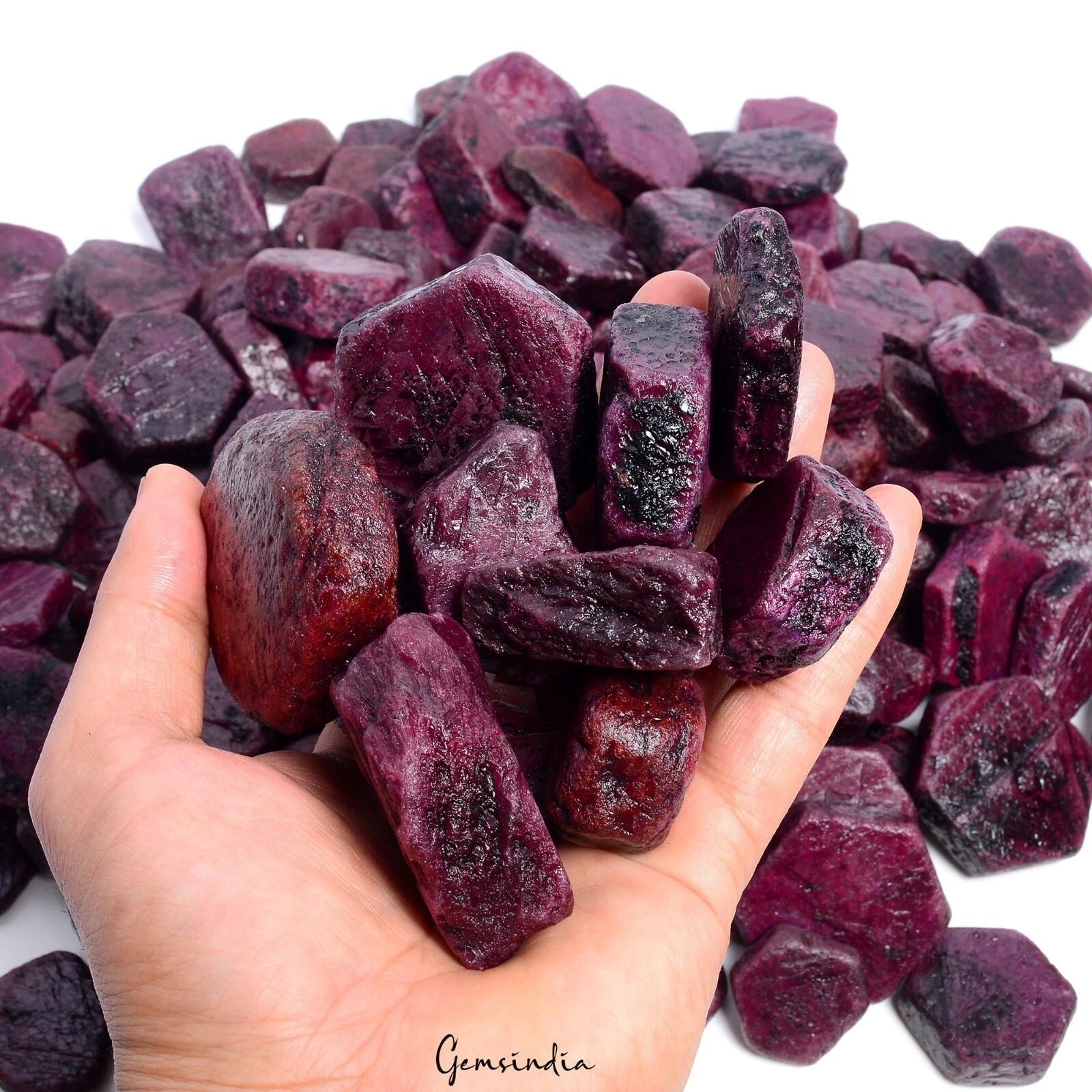 5 Kg Natural Red Ruby Rough 18-60mm Huge Loose Wholesale Raw Uncut Gemstones Lot