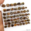560Ct 100% Natural Yellow Brown Sapphire Untreated Mix Cut Loose Gemstones 55 Pc