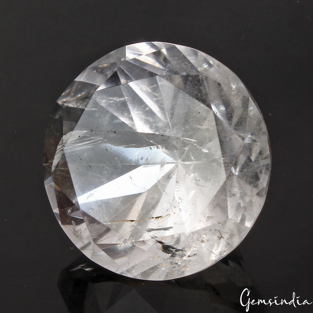 Quartz Loose Gemstone, Untreated, White — 39x32mm, 233.80 Ct, Brazil
