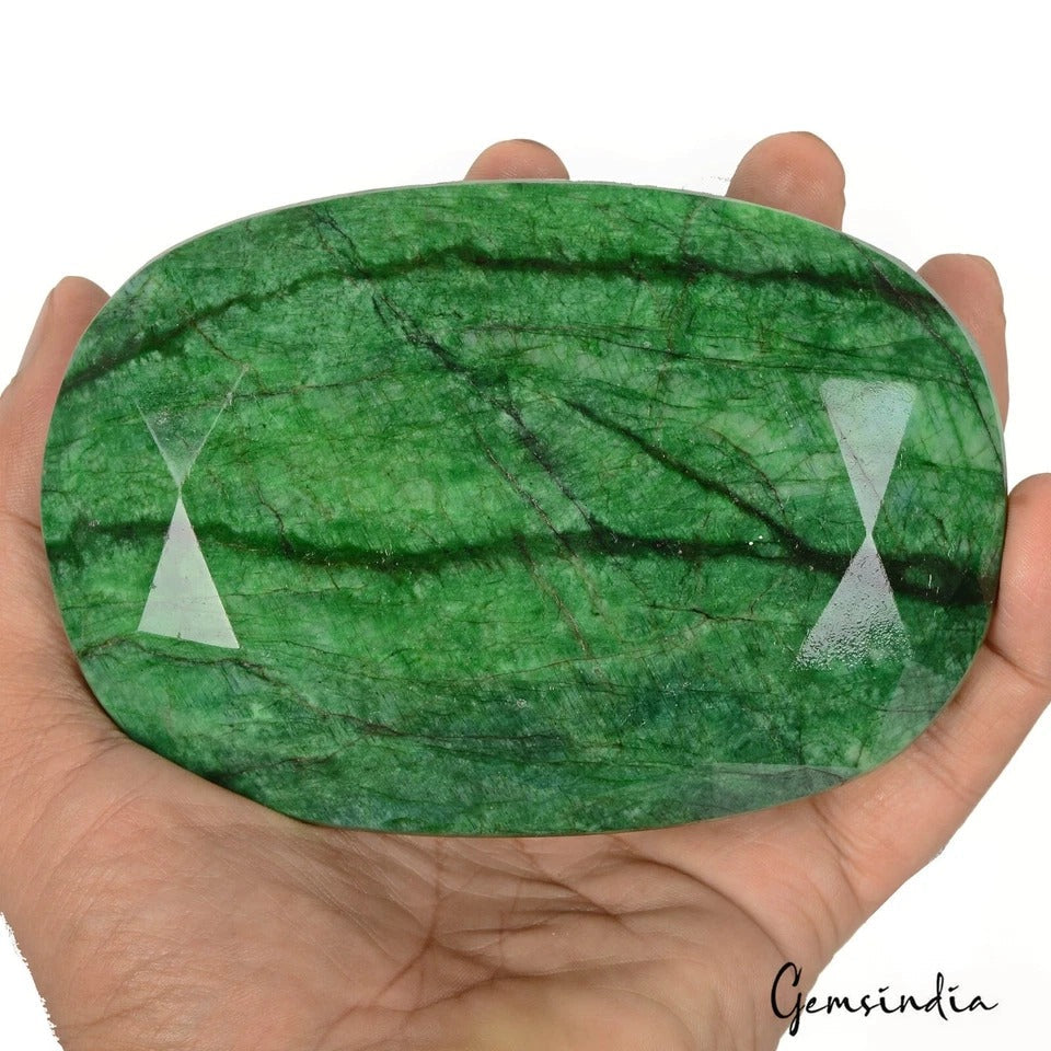 Fabulous Big Green Emerald Earth mined 4370 Ct Natural Huge Loose Brazilian Gem
