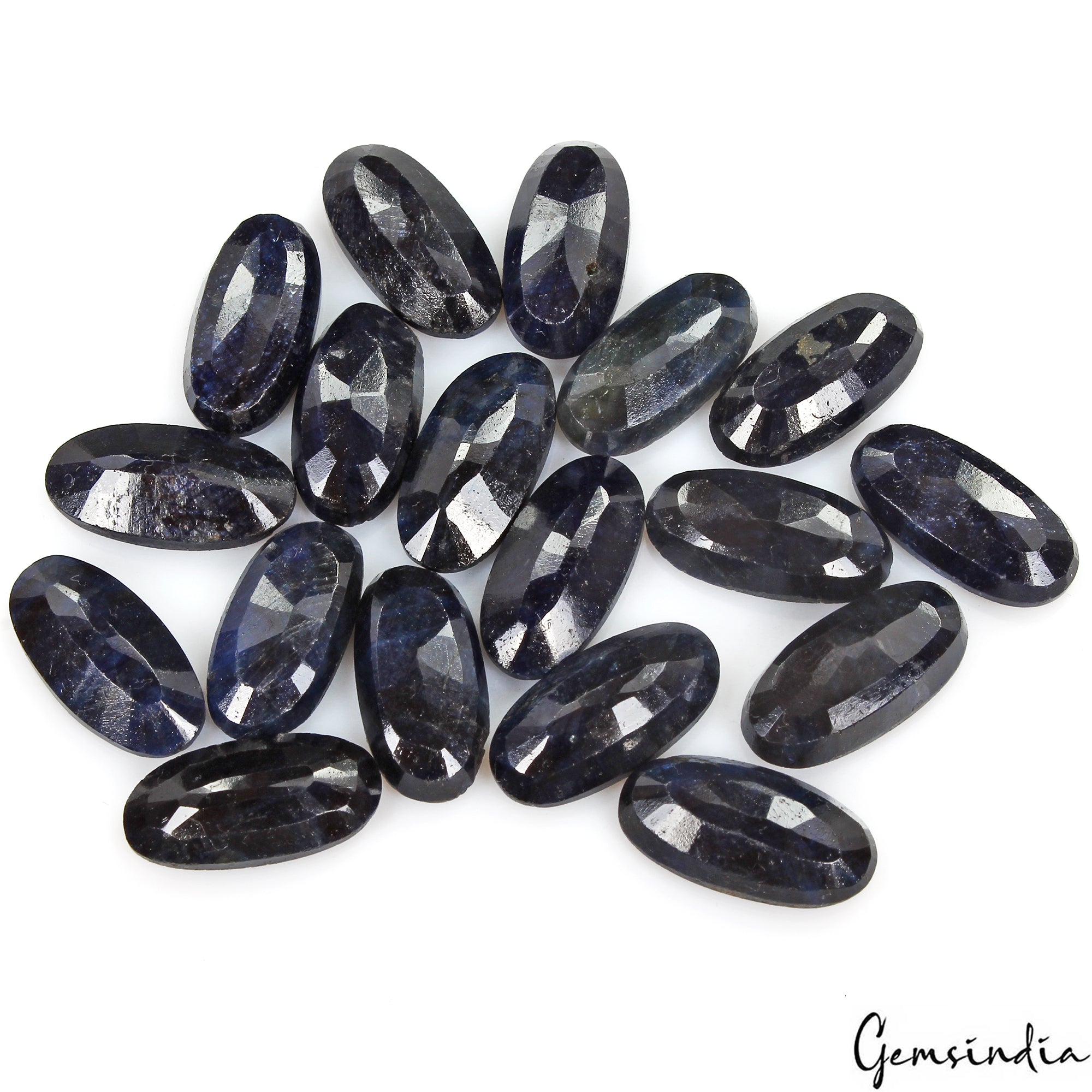 Certified 210.60 Cts/19 Pcs Natural Blue Sapphire Oval Calibrated 19x10mm Gems