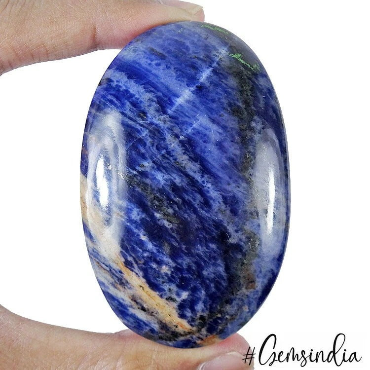 100% Natural Bi Color Sodalite Oval Shape Cabochon Loose Gemstone 850 Ct 70x45mm