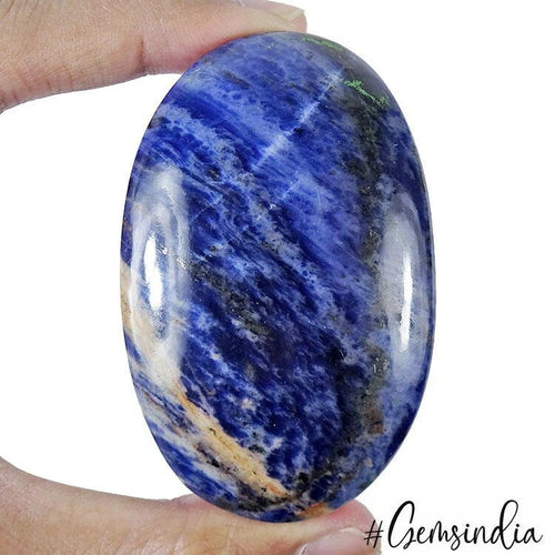 100% Natural Bi Color Sodalite Oval Shape Cabochon Loose Gemstone 850 Ct 70x45mm