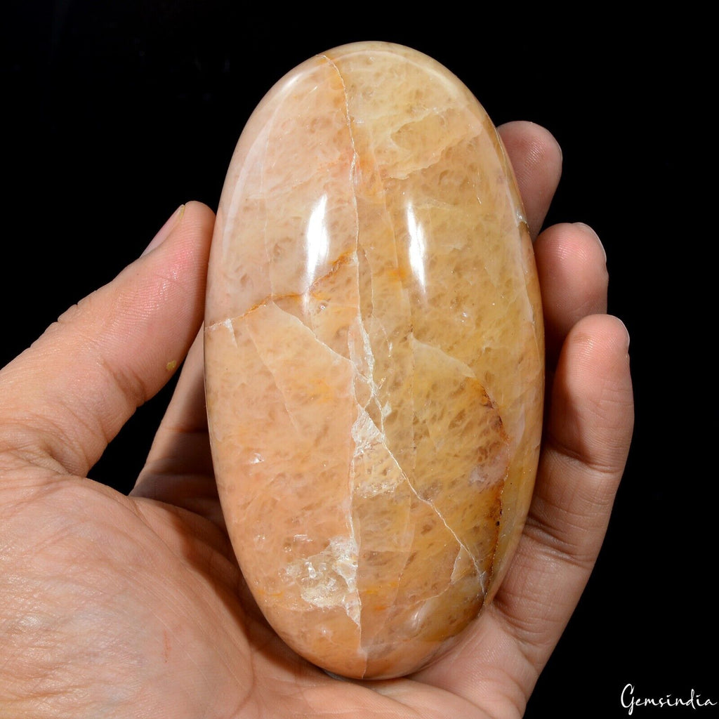 Big Natural Aventurine Stone Egg Oval Shape Healing Crystal Top Quality-530 Gram