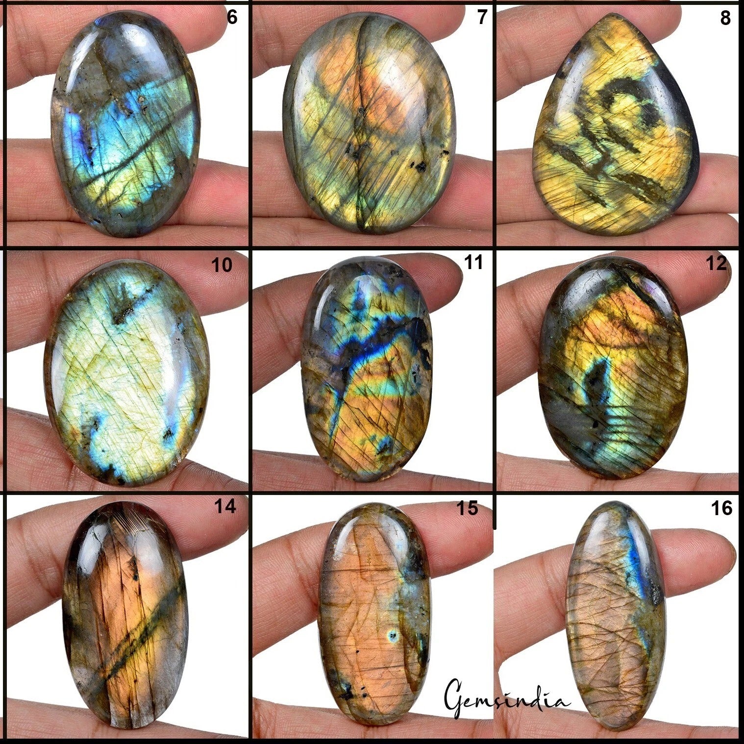 1940 Ct Natural Untreated Yellow Shine Labradorite Mix Cabochon Loose Gemstone