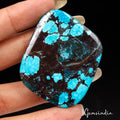 109 Cts Natural Bi Color Spiderweb USA Turquoise Fancy Cab Loose Gem For Pendant