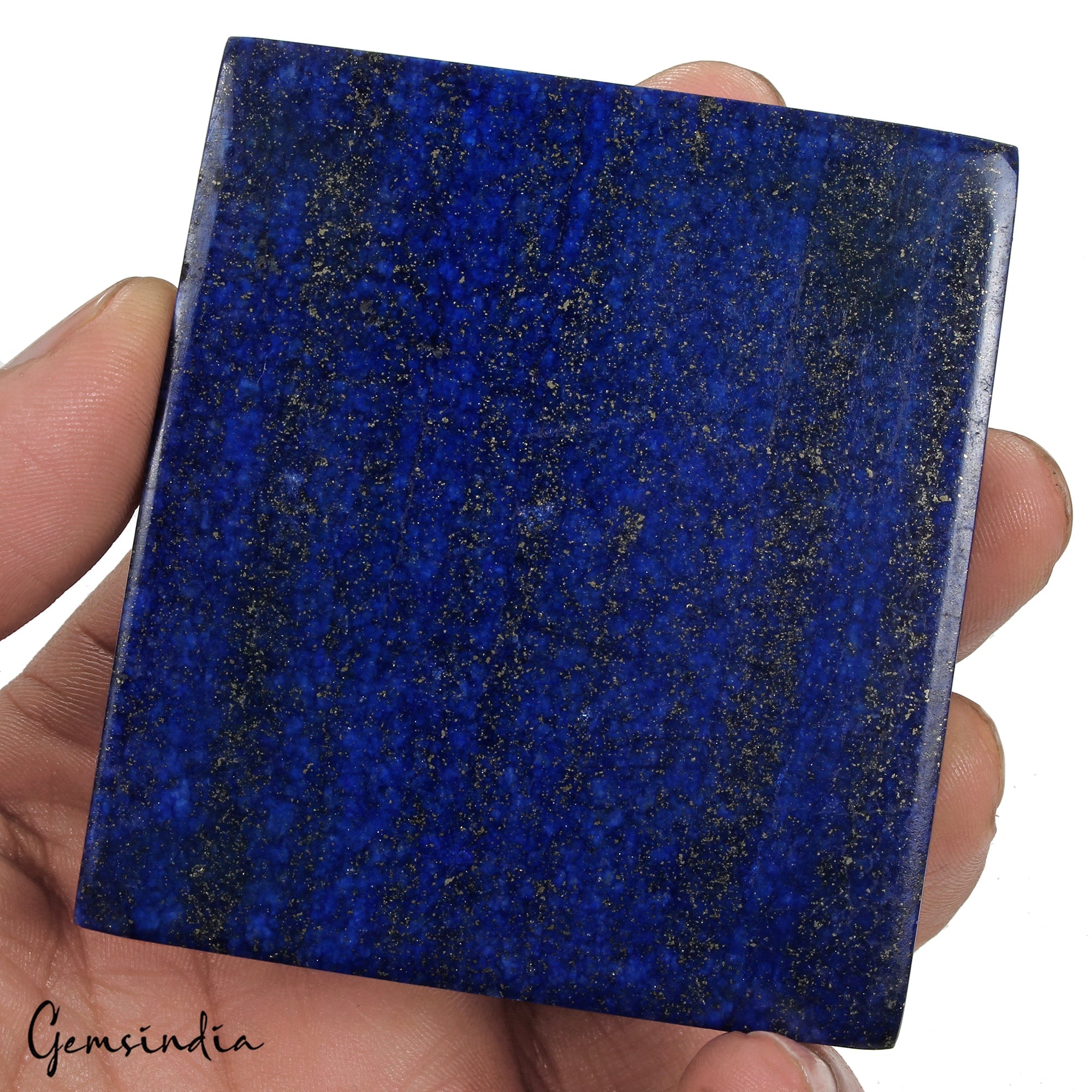 1070 Ct Natural Blue Lapis Lazuli Rectangular Cabochon Earth Mined Loose Gems