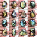 16 Pcs Natural Multi Flash Labradorite Mix Cabochon Loose Gemstones~ 1670 Ct Lot