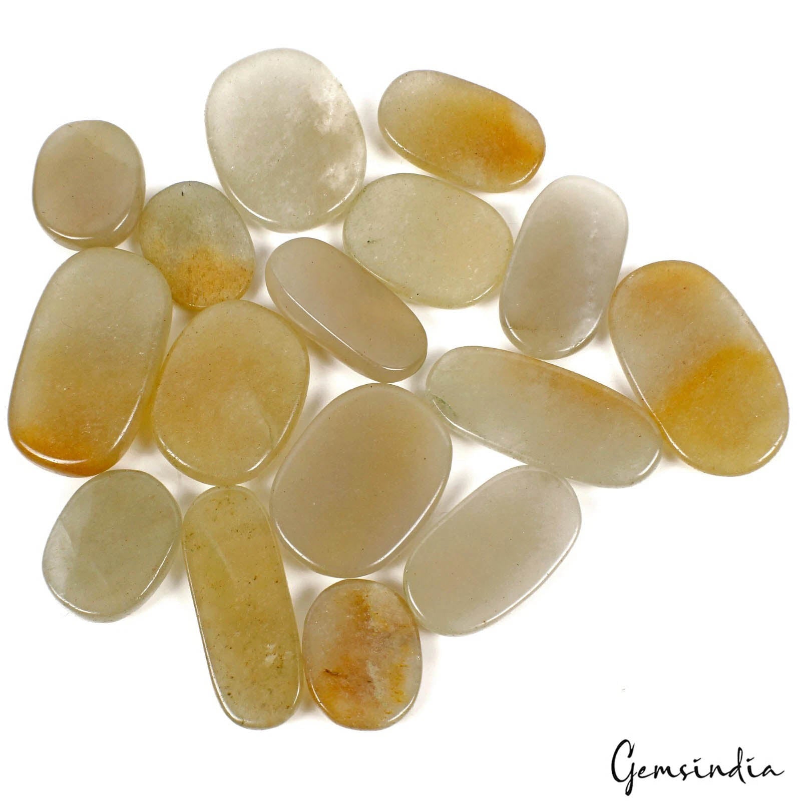 1050 Cts/16 Pcs Natural Untreated Aventurine Oval Cab Wholesale Loose Gems Lot