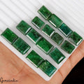 Emerald Lot, Loose Gemstone, Color Enhanced, Green — 16 Pieces, 13mm to 19mm, 290.00 Ct, Brazil