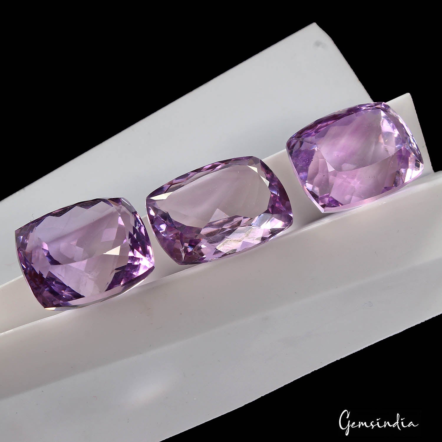 52.00 Ct Natural Purple Amethyst Cushion Cut Loose Jewelry Kind Loose Gems Lot