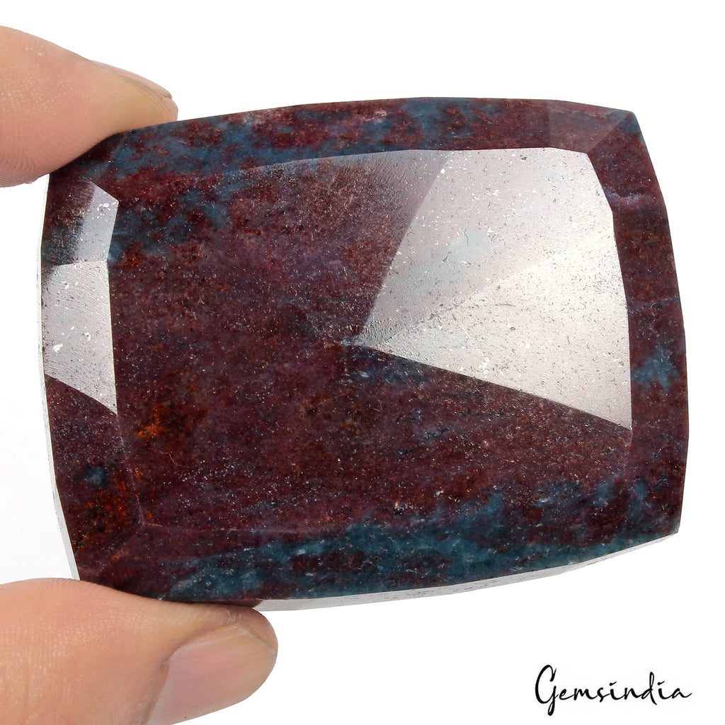 1050 Ct Natural Untreated Red Blue Green Ruby Kyanite Cushion Cut Loose Gemstone