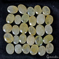 440 Cts/38 Pcs Natural Untreated Yellow Beryl Heliodor Oval Loose Gems Lot