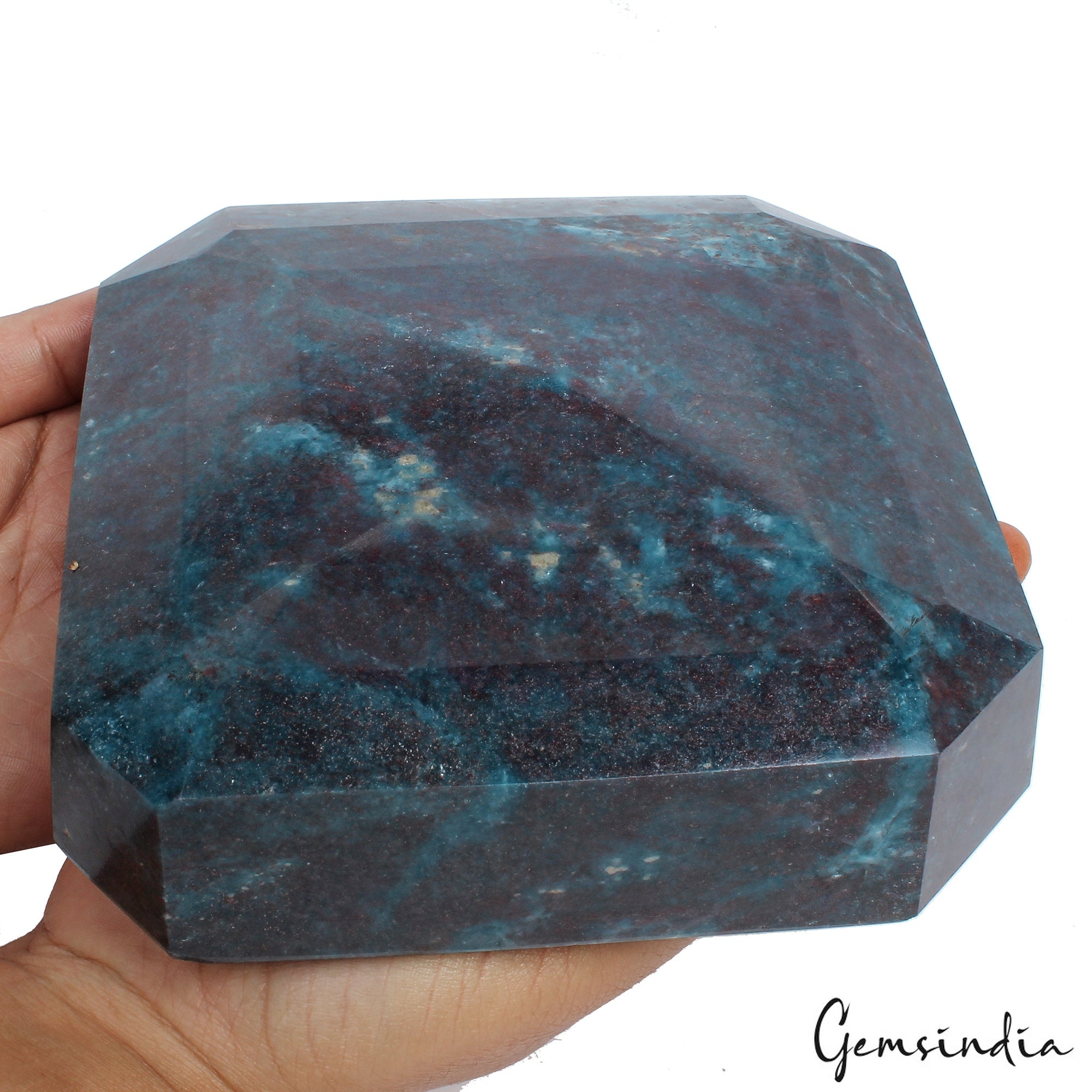 3.6 Kg Natural Untreated Ruby Kyanite Huge Size Earth Mined Octagon Cut Gemstone