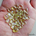 55.30 Ct/39 Pcs Natural Untreated Lemon Quartz Trillion Cut Gems Lot For Jewelry