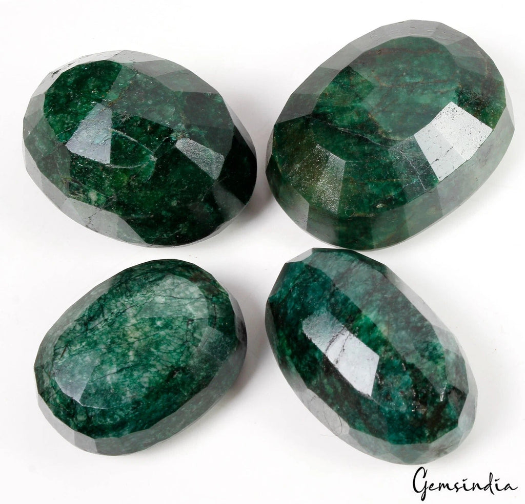 2060 Ct/4 Pcs Natural Brazilian Bottle Green Emerald Oval Cut Huge Loose Gem Lot