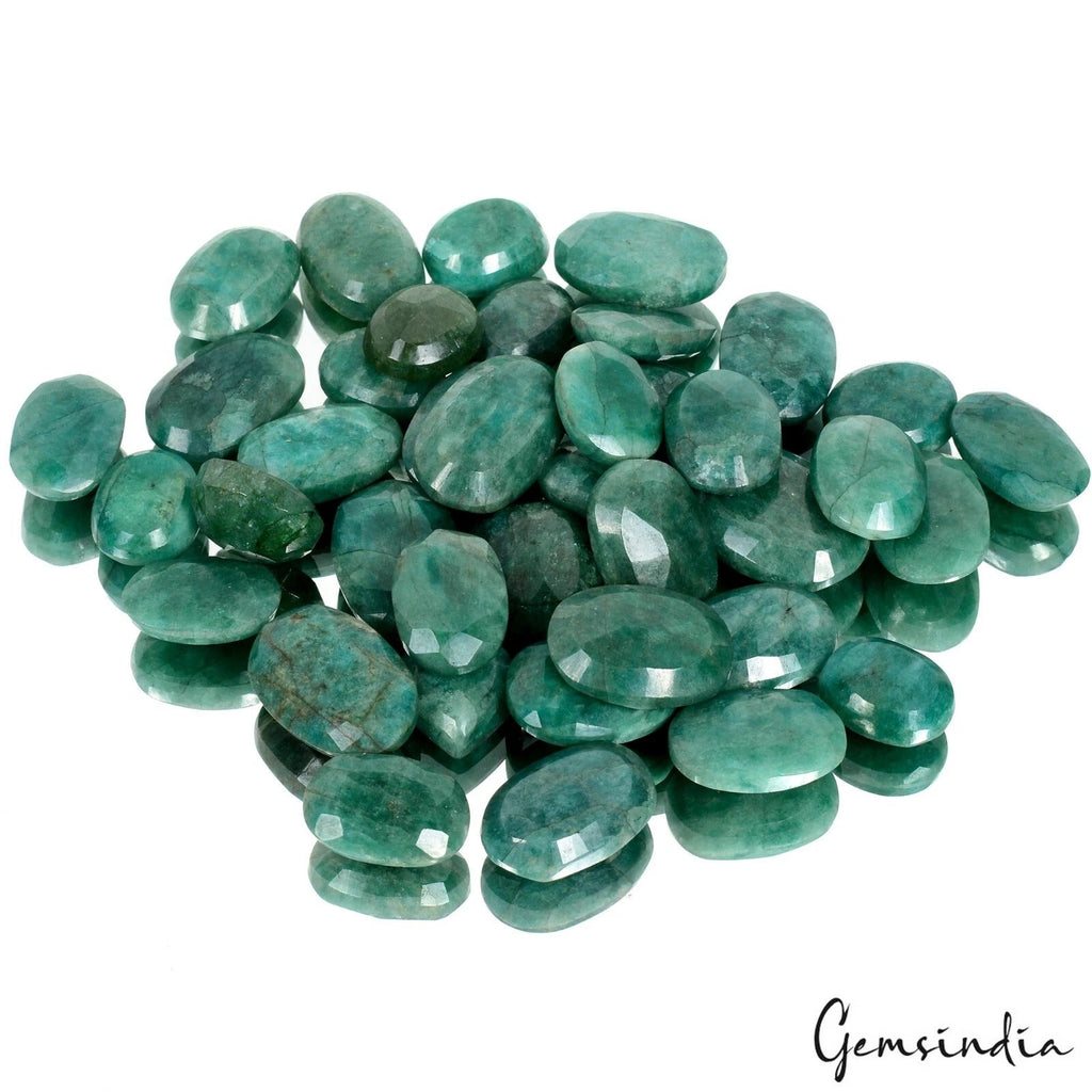 1000 Ct/39 P Natural Green Emerald From Brazil Loose 18-29mm Ring Size Gemstones