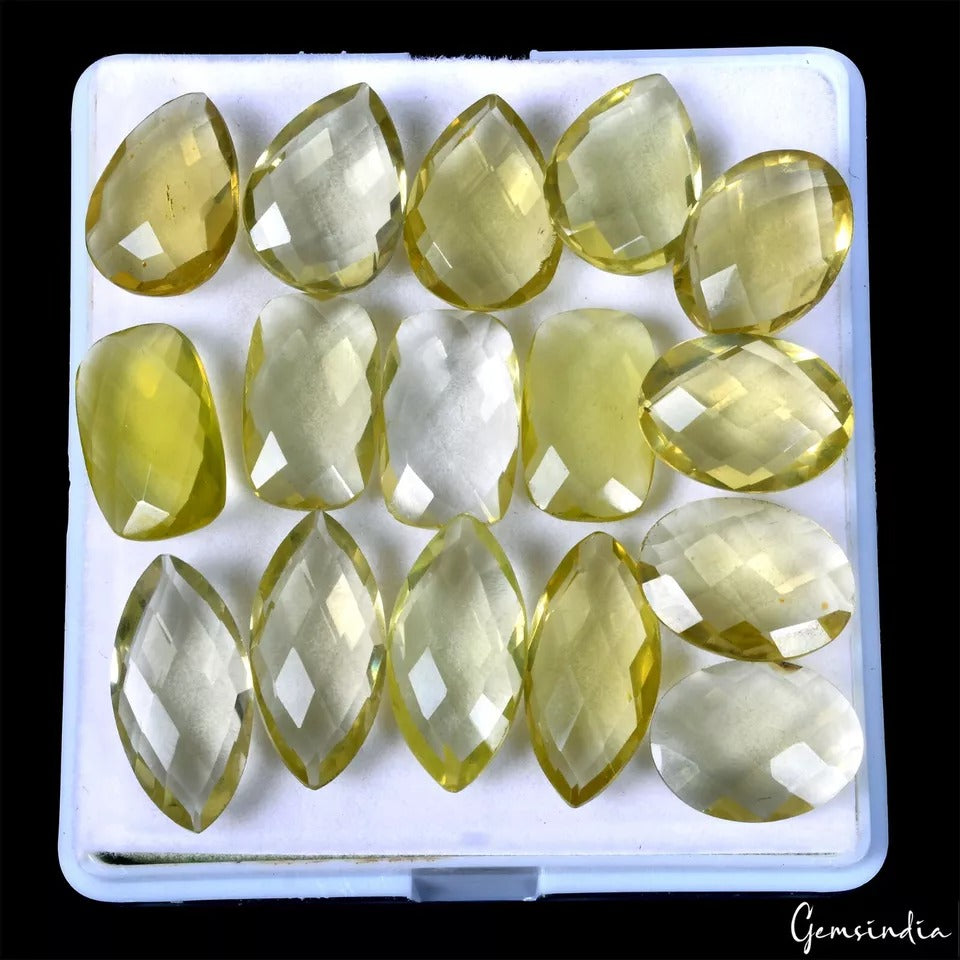Citrine Lot, Loose Gemstone, Untreated — 16 Pieces, 15mm to 20mm, 96.00 Ct