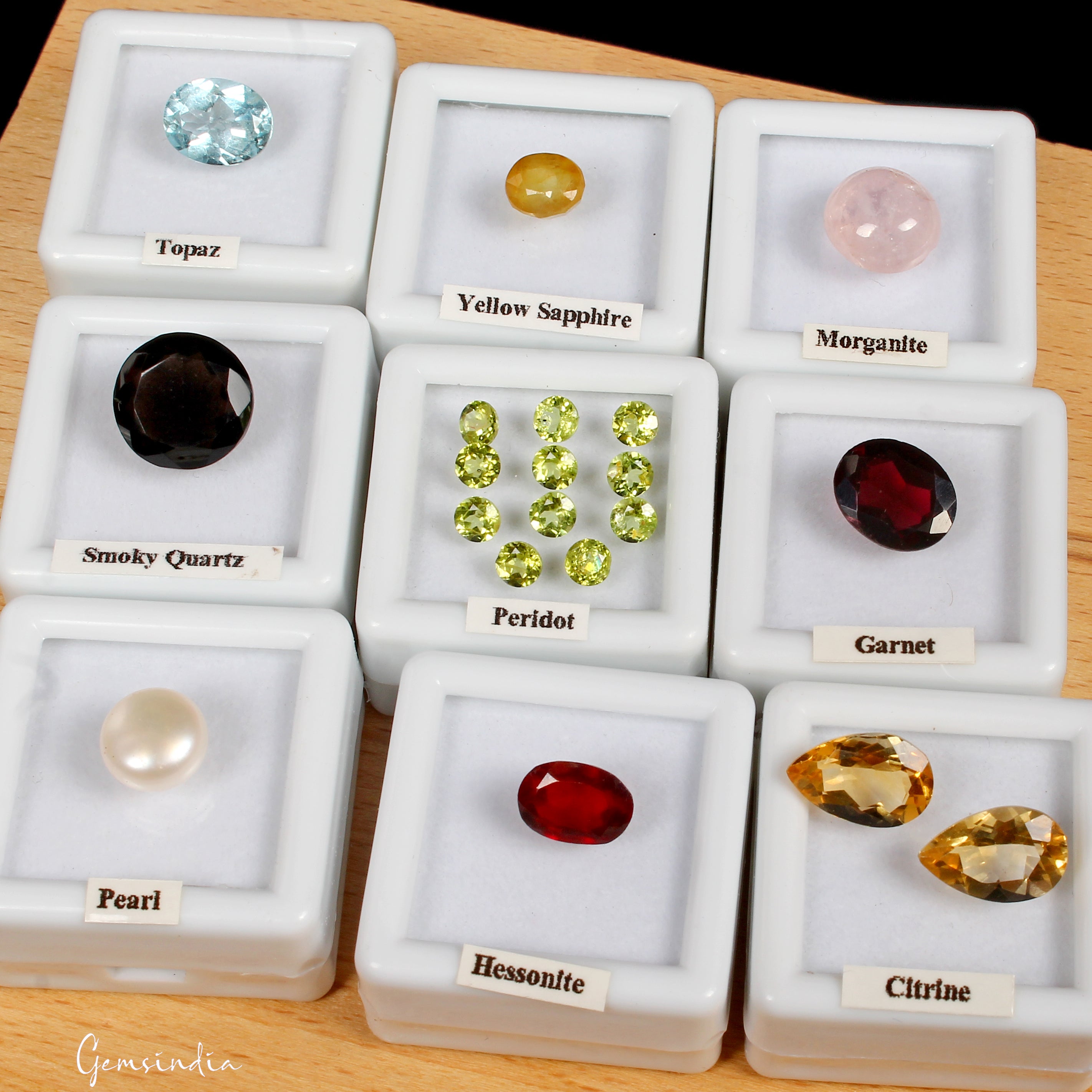 MIX LOT LOOSE FACETED NATURAL GEMSTONES MIXED GEMS WHOLESALE LOOSE GEM ~35 CTS