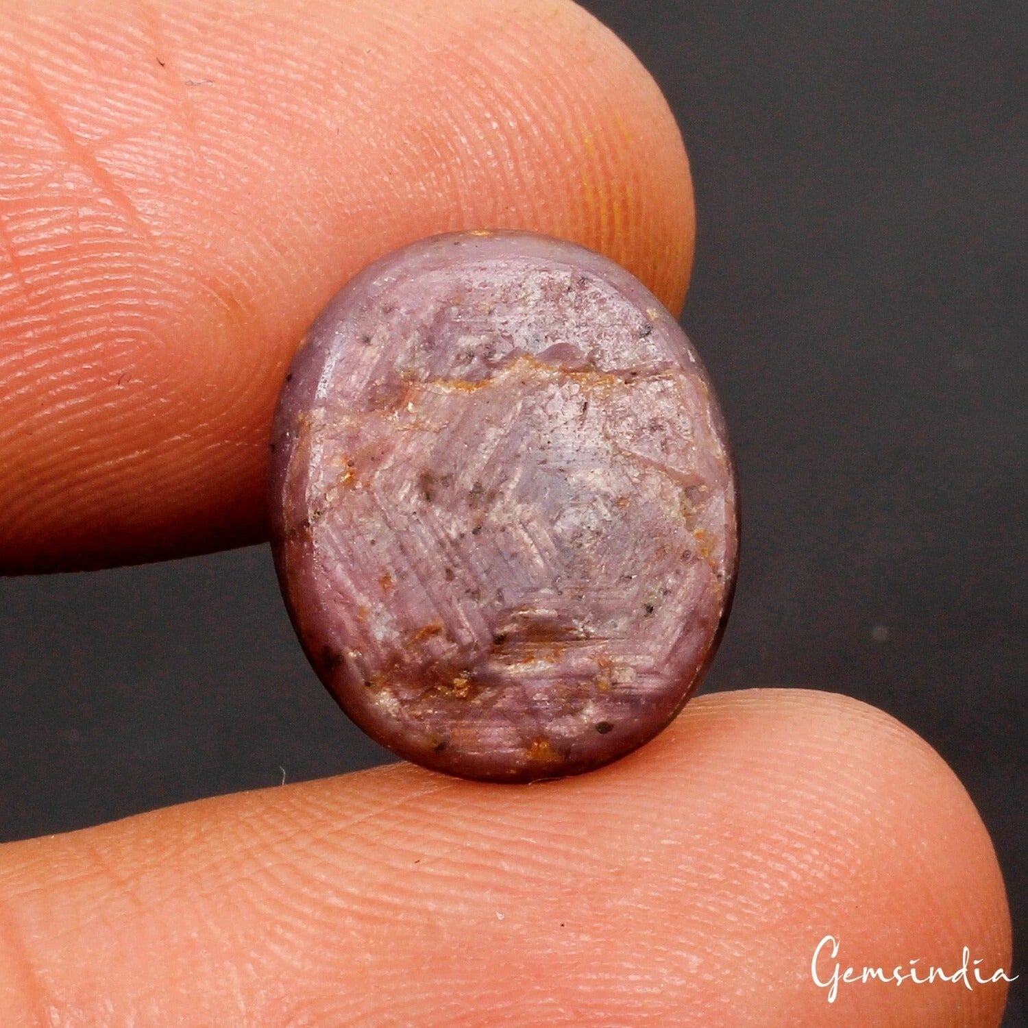 Ruby Loose Gemstone, Oval Cabochon, Untreated — 14x12x5 mm, 9.10 Ct, Madagascar