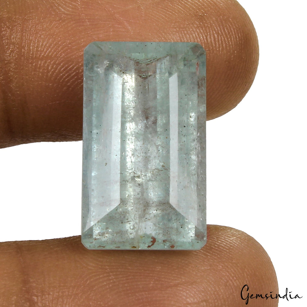 17.60 Cts Natural Untreated Green Aquamarine Octagon Cut Loose Gems From Brazil